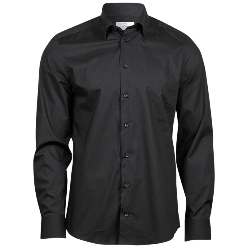 Tee Jays Men's Stretch Luxury Shirt - Black