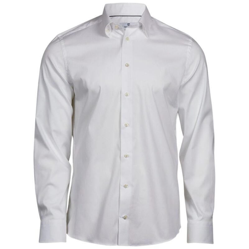 Tee Jays Men's Stretch Luxury Shirt - White