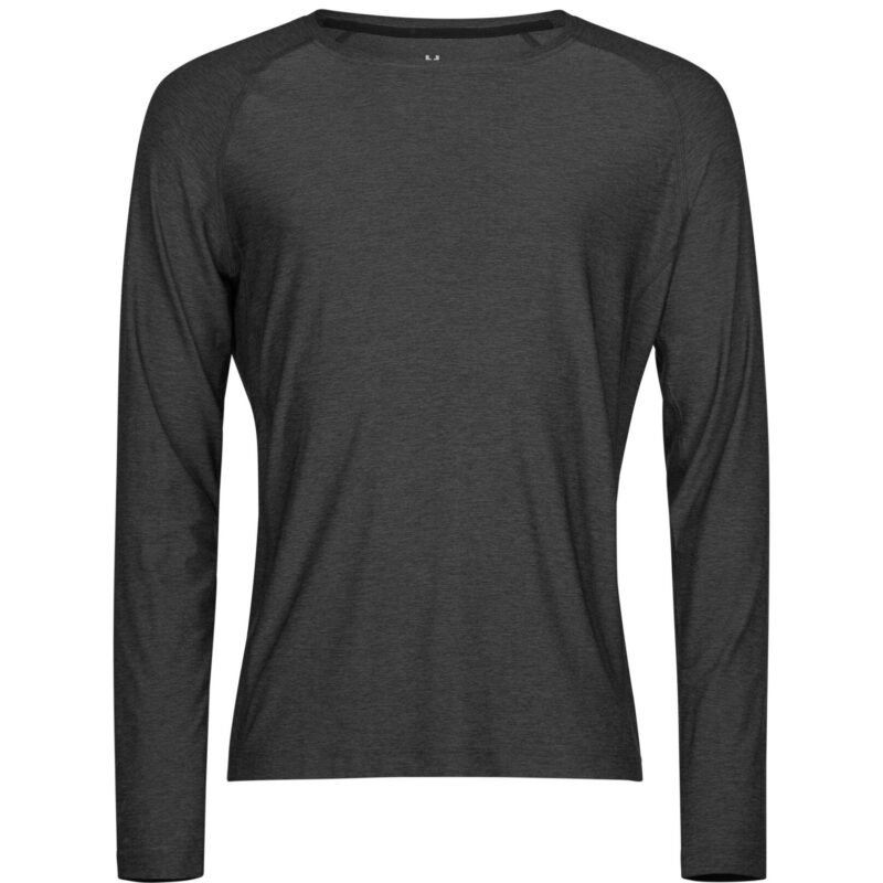 Tee Jays  Long Sleeve CoolDry Tee - Black Melange