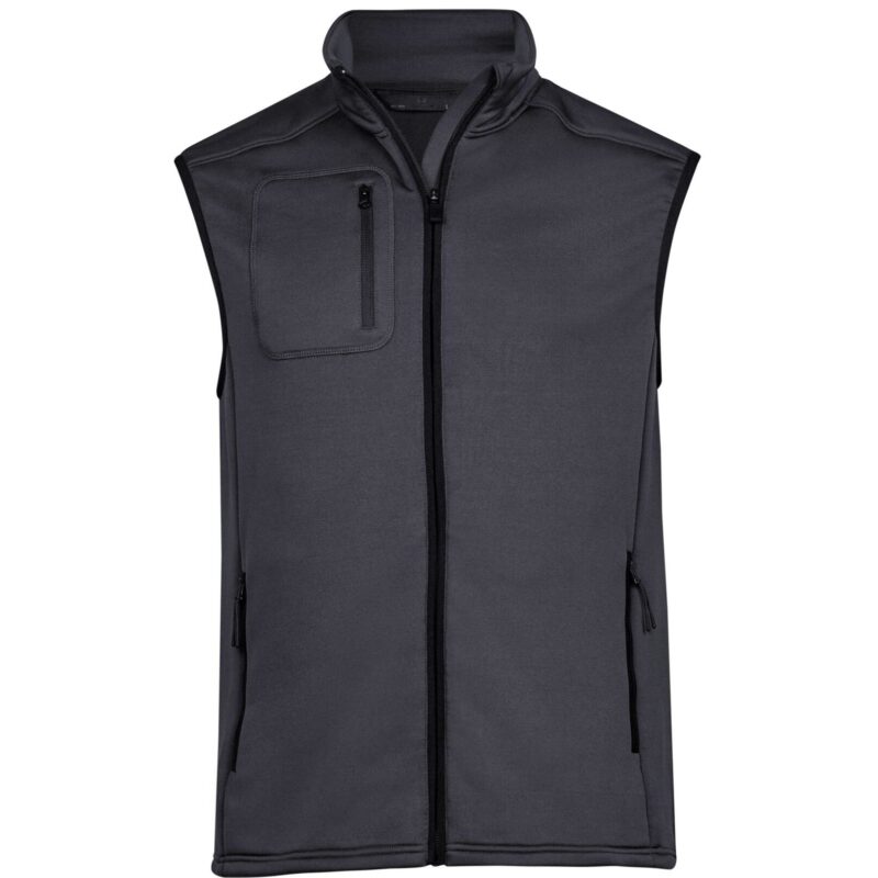 Tee Jays Men's Stretch Fleece Bodywarmer - Dark Grey