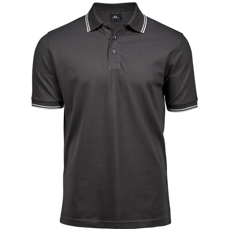 Tee Jays Men's Luxury Stripe Stretch Polo