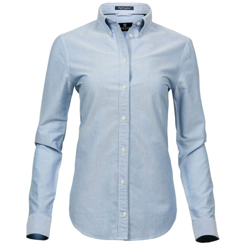 Tee Jays Ladies' Perfect Oxford Shirt - Light Blue