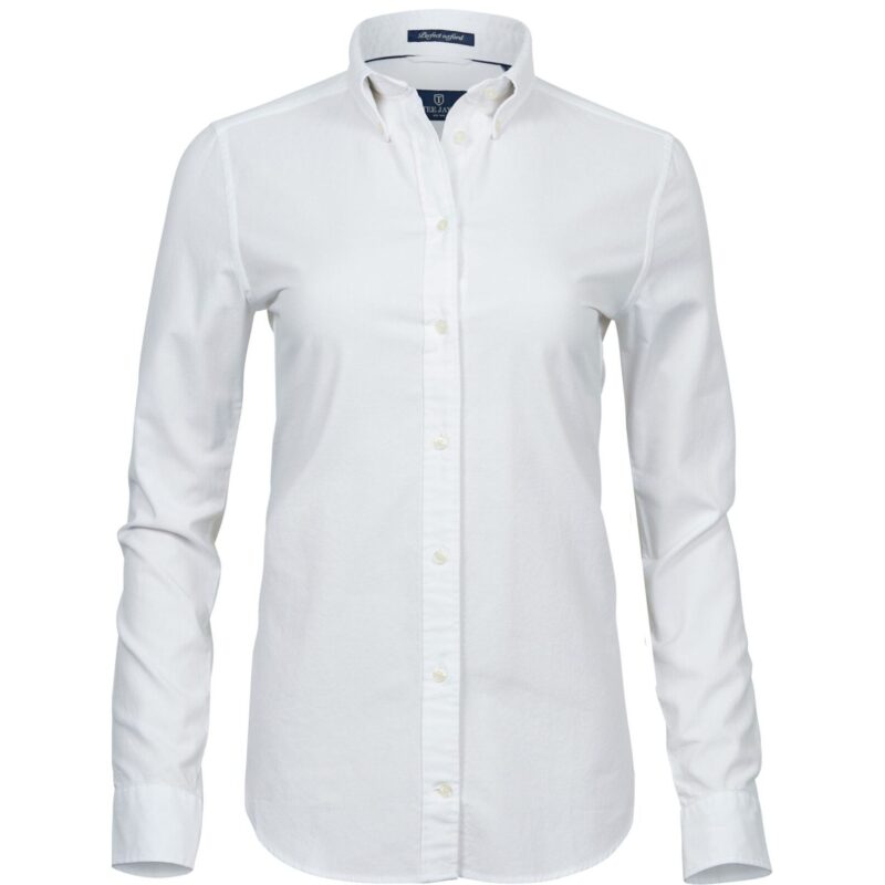 Tee Jays Ladies' Perfect Oxford Shirt - White