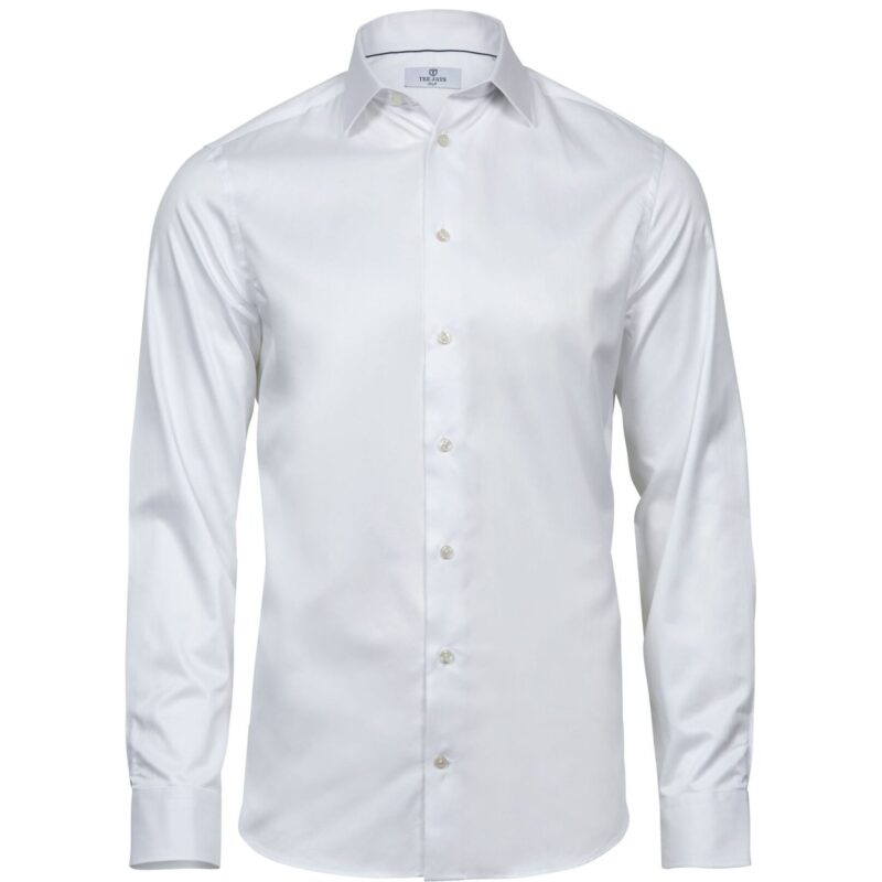 Tee Jays Men's Luxury Slim Fit Shirt - White