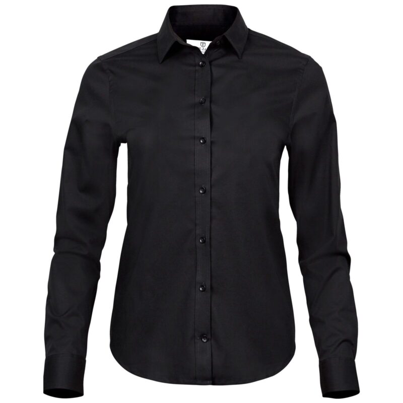 Tee Jays Ladies' Stretch Luxury Shirt - Black