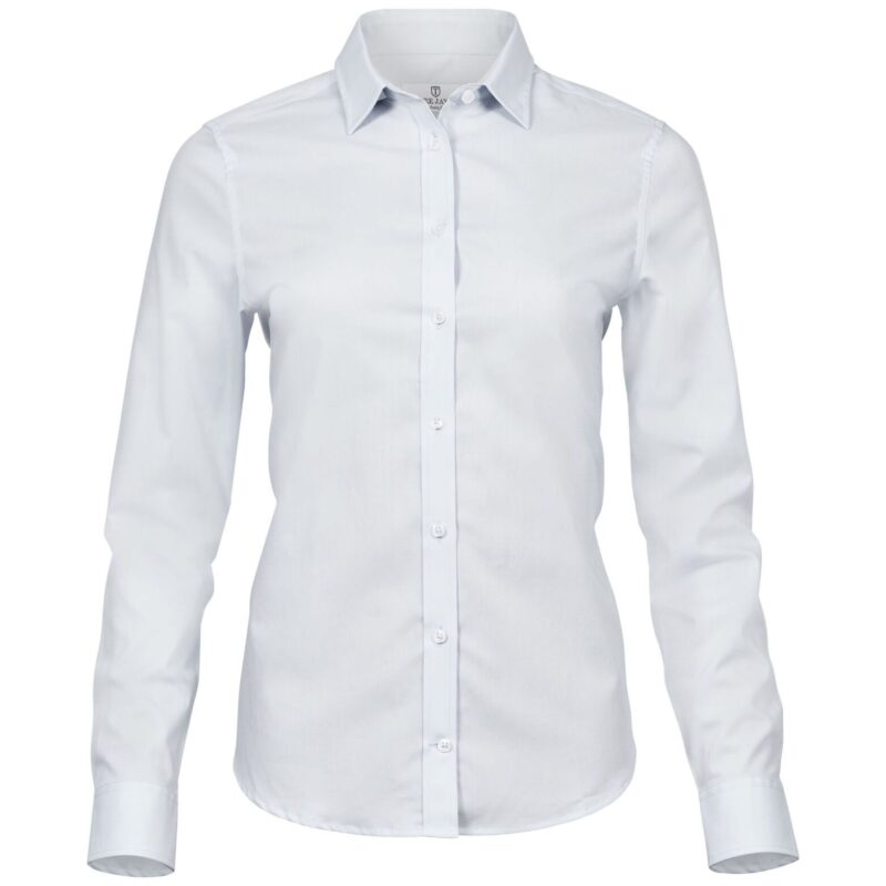 Tee Jays Ladies' Stretch Luxury Shirt - White