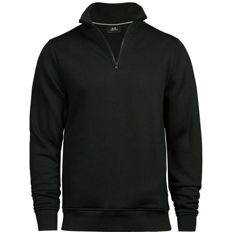 Tee Jays Half Zip Sweatshirt - Black