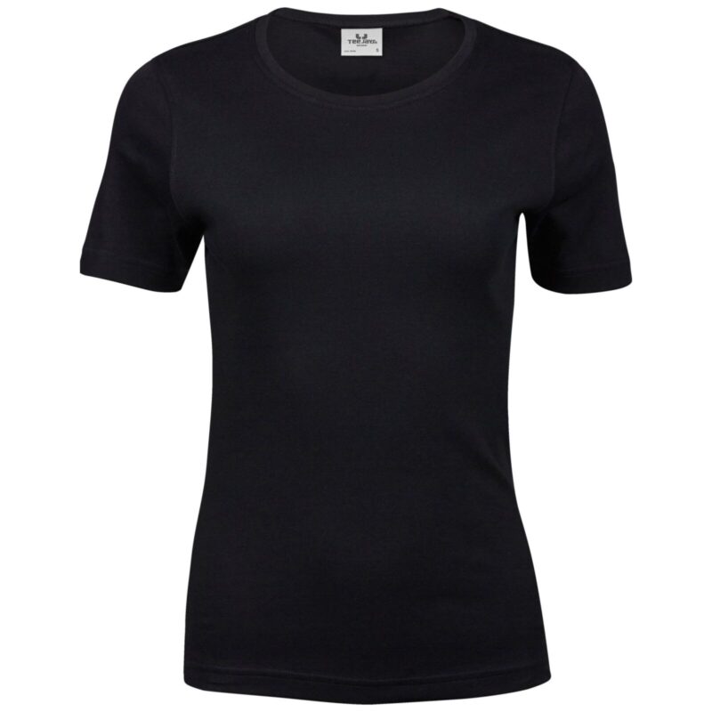 Tee Jays Ladies' Interlock Tee - Black