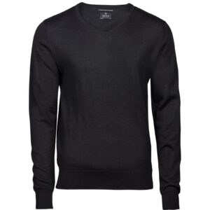 Tee Jays Men's V Neck Knitted Sweater