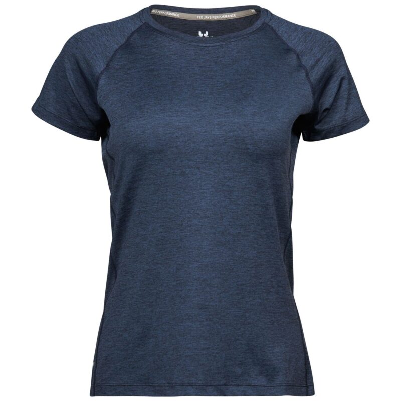 Tee Jays Ladies' CoolDry Tee - Navy Melange