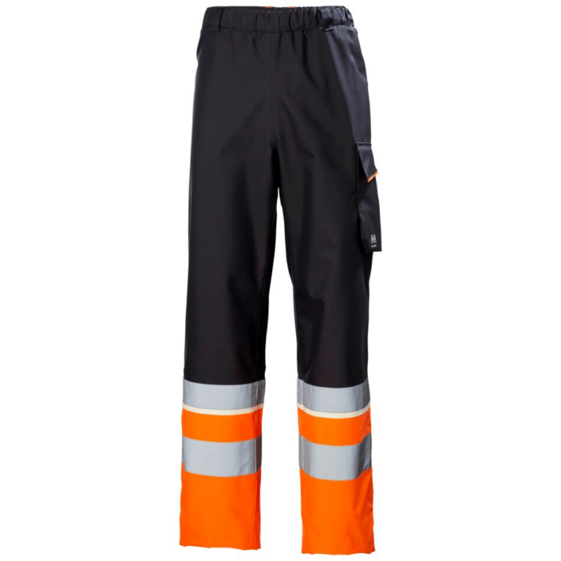 Helly Hansen Uc-Me Shell Trousers Cl1 - Hi Vis Orange/Ebony