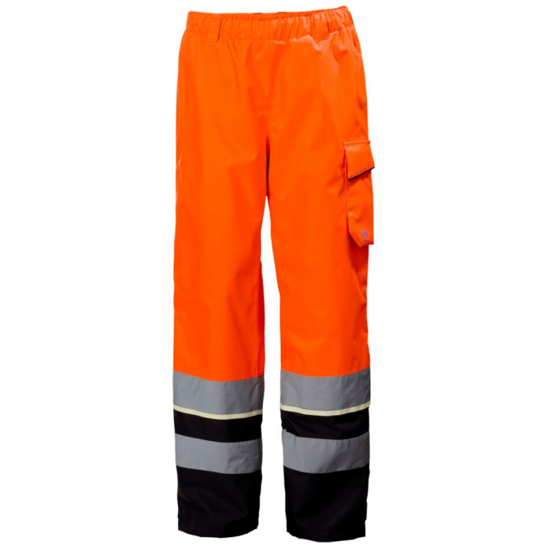 Helly Hansen Uc-Me Shell Trousers Cl2 - Hi Vis Orange/Ebony