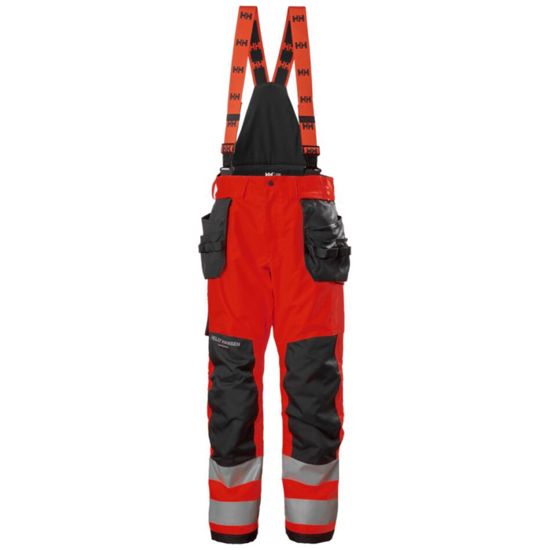 Helly Hansen Alna 2.0 Shell Construction Trousers Class 2 - Red/Ebony