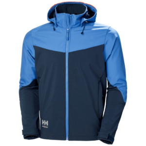 Helly Hansen Oxford Hooded Softs Jacket - Navy/Stone Blue