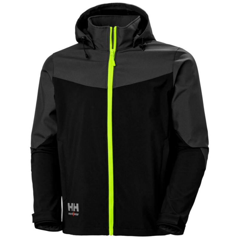 Helly Hansen Oxford Hooded Softs Jacket - Black/Ebony