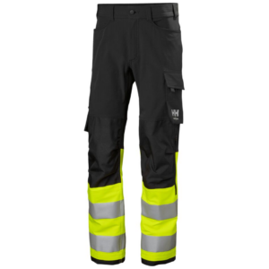 Helly Hansen Alna 4X Work Trousers Class 1 - Yellow/Ebony