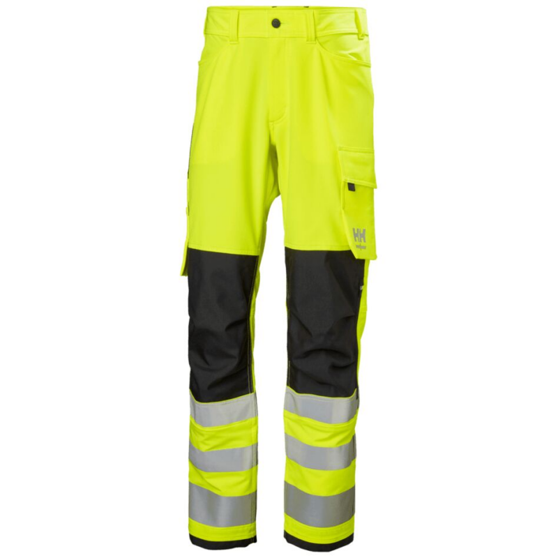 Helly Hansen Alna 4X Work Trousers Class 2 - Yellow/Ebony