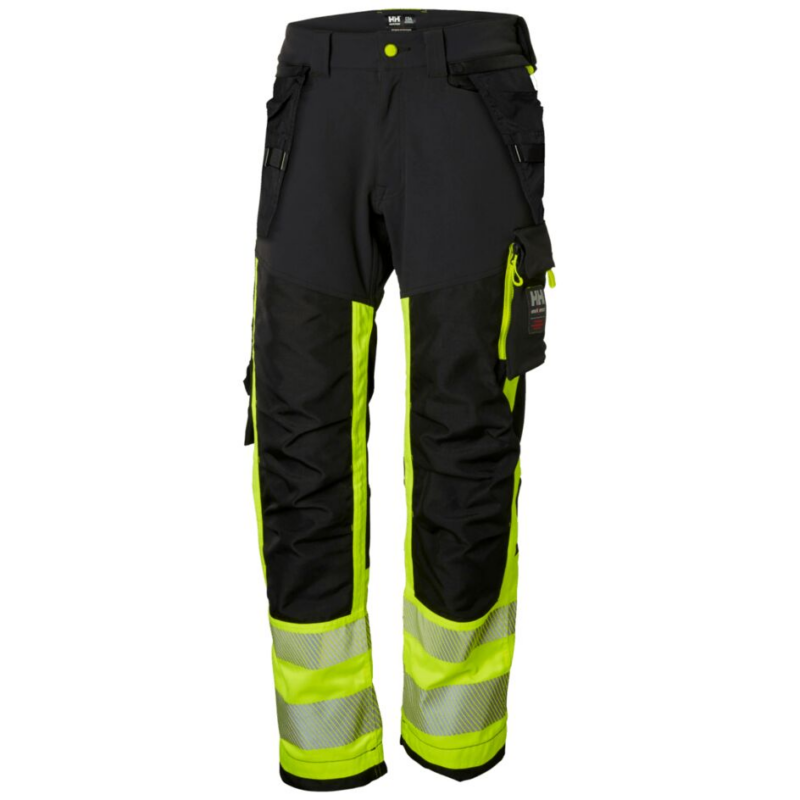 Helly Hansen Icu Construction Trousers Class 1 - Yellow/Ebony