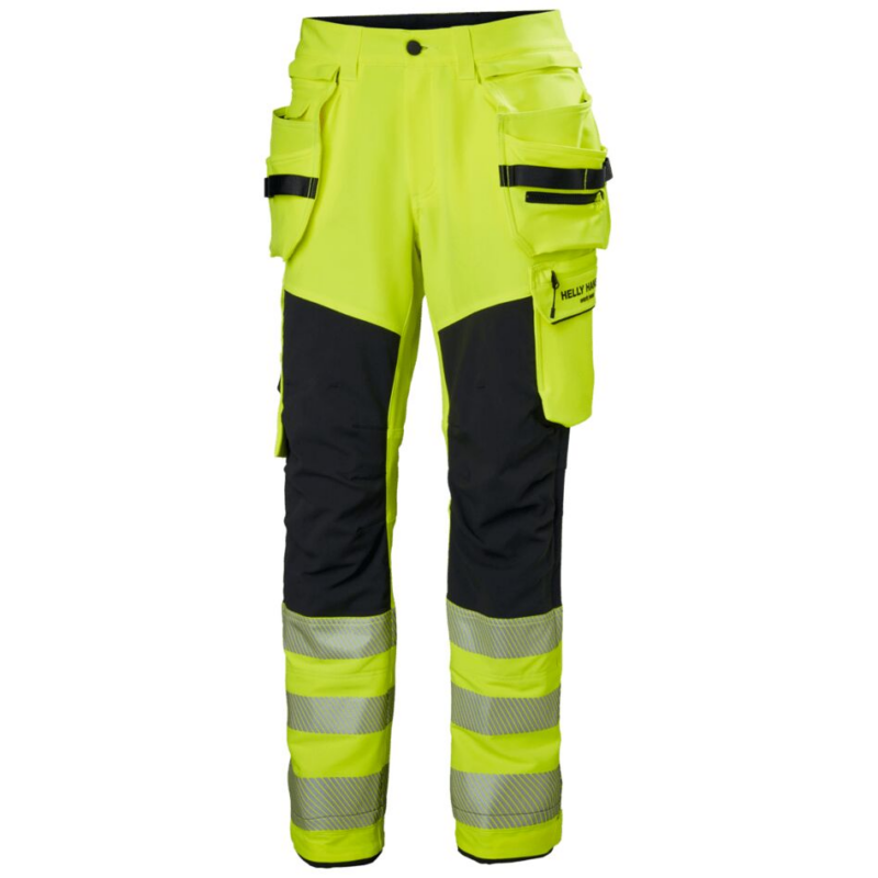 Helly Hansen Icu Brz Construction Trousers Class 2 - Yellow/Ebony