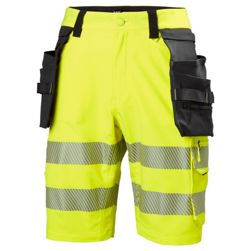 Helly Hansen Icu Construction Shorts Class 1 - Yellow/Ebony