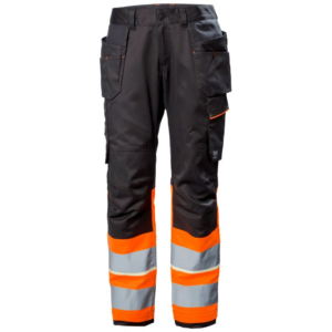 Helly Hansen Uc-Me Construction Trousers Cl1 - Hi Vis Orange/Ebony