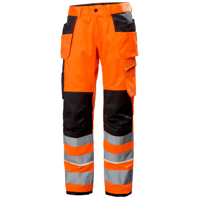 Helly Hansen Uc-Me Construction Trousers Cl2 - Hi Vis Orange/Ebony