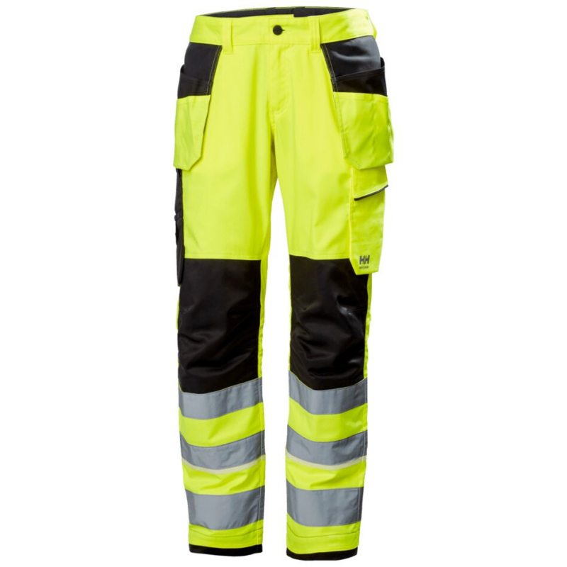 Helly Hansen Uc-Me Construction Trousers Cl2 - Hi Vis Yellow/Ebony