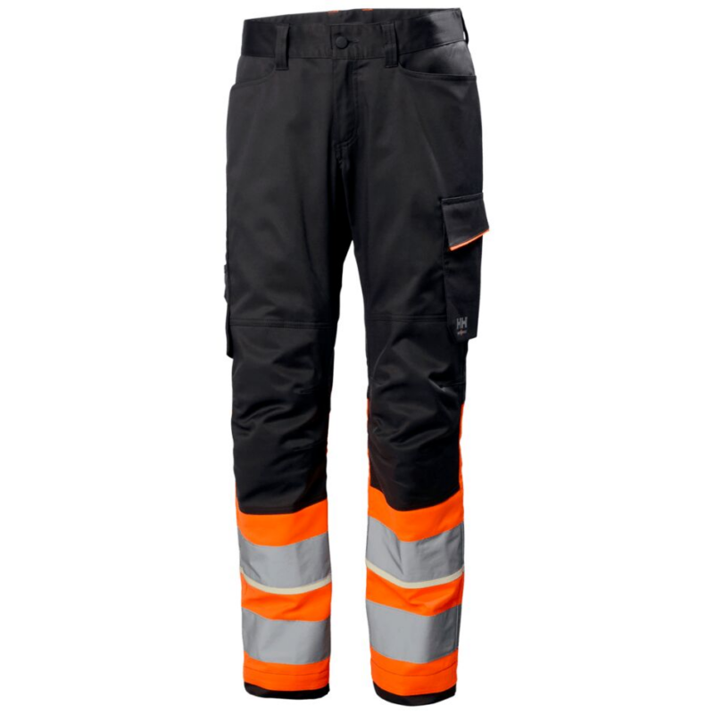 Helly Hansen Uc-Me Work Trousers Cl1 - Hi Vis Orange/Ebony