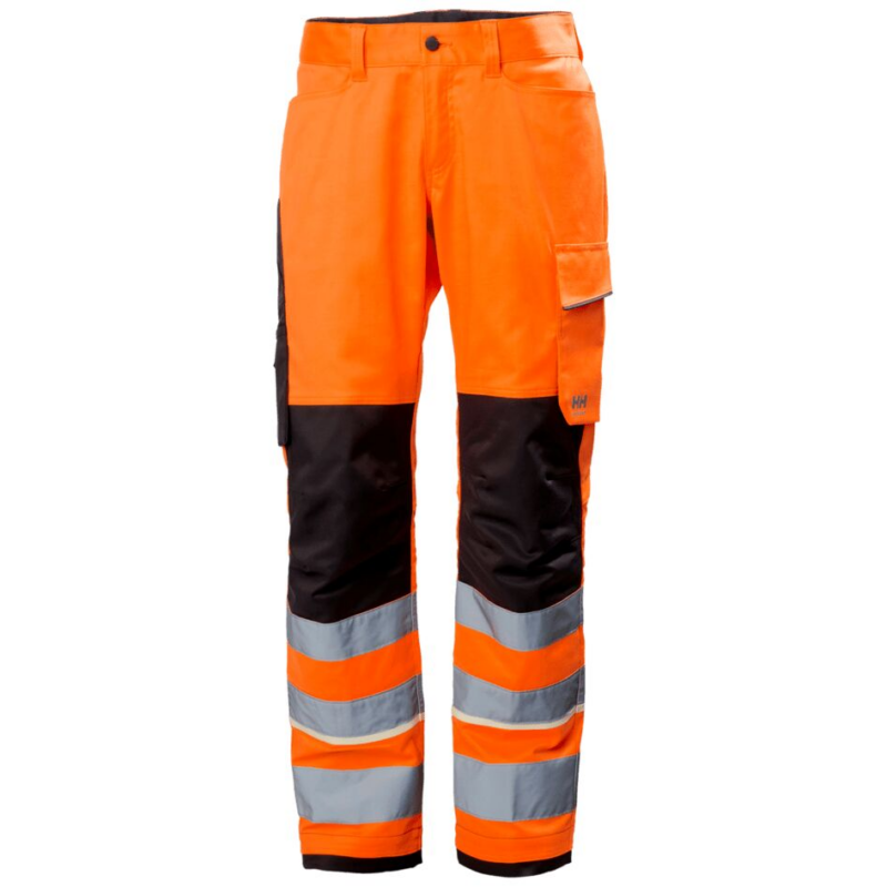 Helly Hansen Uc-Me Work Trousers Cl2 - Hi Vis Orange/Ebony