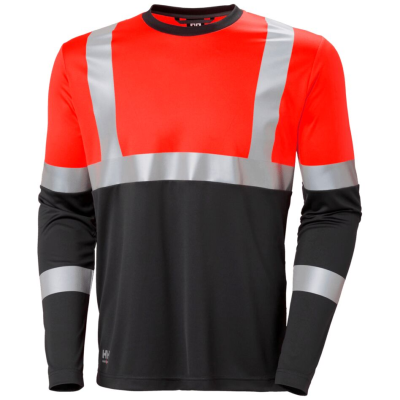 Helly Hansen Addvis Longsleeve Class 1 - Red/Ebony