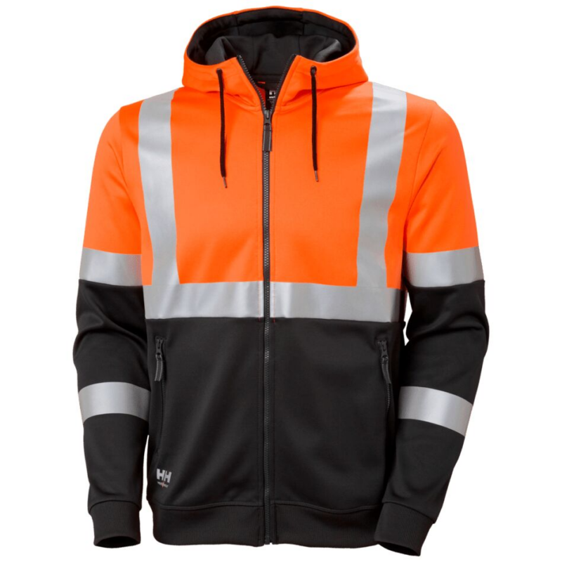 Helly Hansen Addvis Zip Hoodie Class 1 - Orange/Ebony
