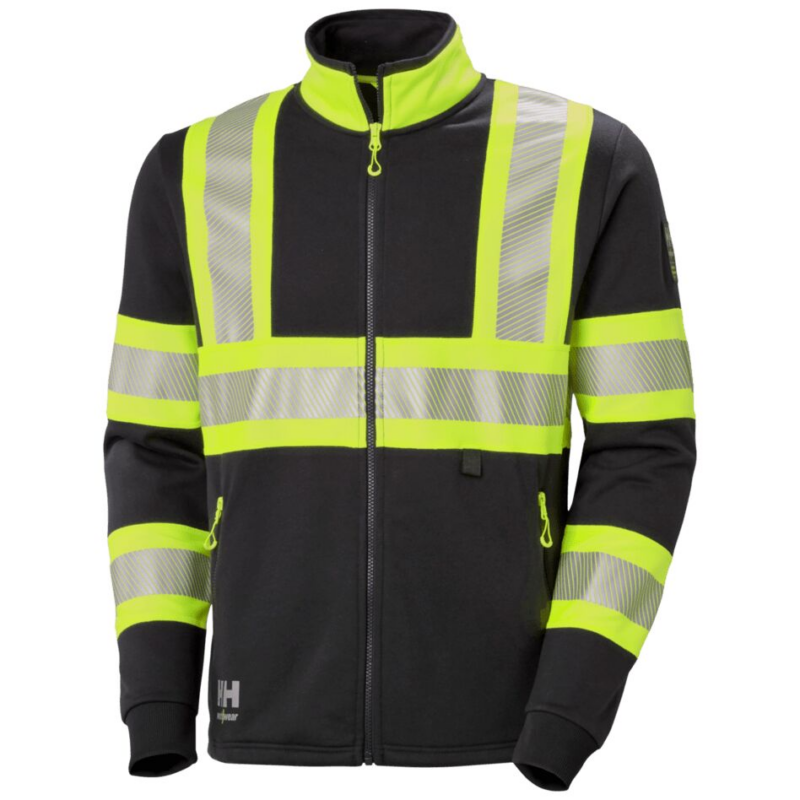 Helly Hansen Icu Zip Sweatshirt - Yellow/Ebony