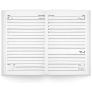 U. 2026 Luxury A4 Hardback Page a Day Half Page Weekends Diary
