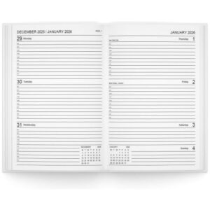 U. 2026 A4 Hardback Week To View Diary