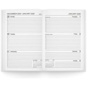 U. 2026 A5 Hardback Week To View Diary