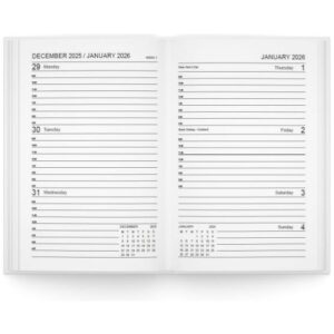 U. 2026 A6 Hardback Week To View Diary