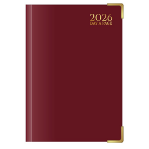 U. 2026 Luxury A5 Hardback Page a Day Half Page Weekends Diary