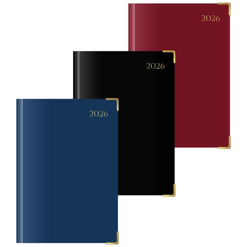 U. 2026 Luxury A5 Hardback Page a Day Half Page Weekends Diary