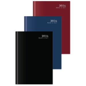 VELURA 2026 A5 Hardback Page a Day Half Page Weekends Diary