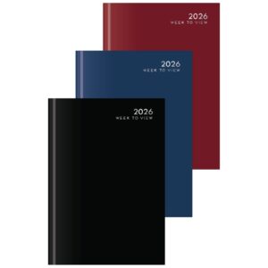 U. 2026 A5 Hardback Week To View Diary
