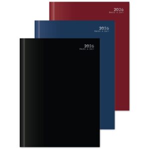 VELURA 2026 A4 Hardback Page a Day Full Page Weekends Diary
