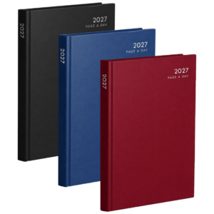2027 A4 Diary - Page a Day - Half Page Weekends