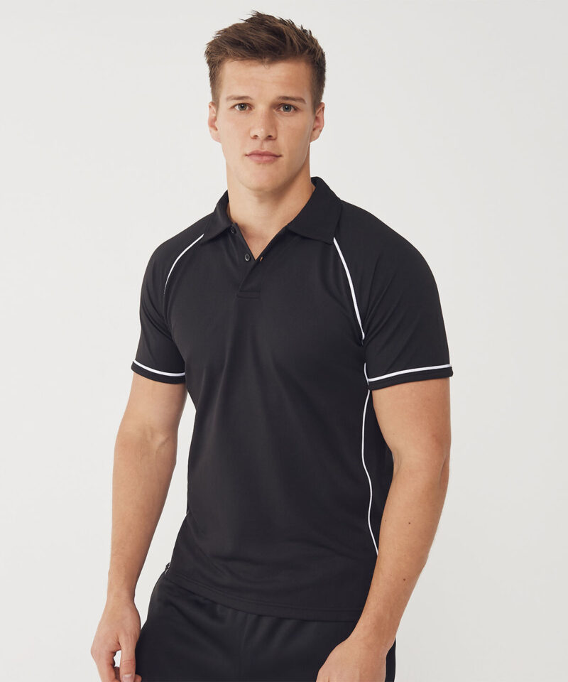 Finden + Hales Performance Piped Polo Shirt