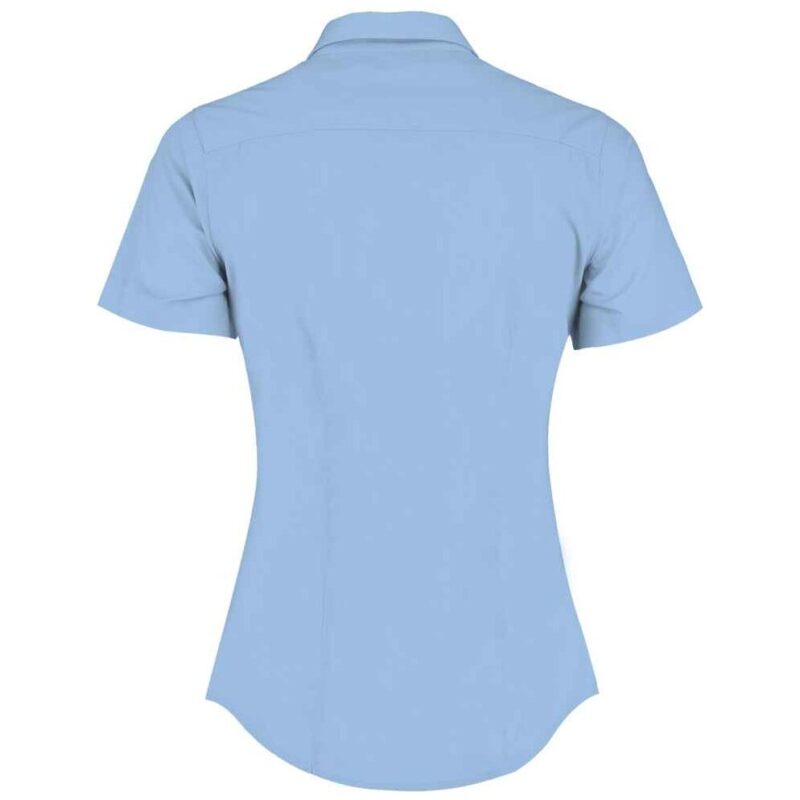 Kustom Kit Ladies Short Sleeve Tailored Poplin Shirt