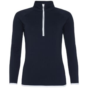 AWDis Ladies Cool Half Zip Sweat Top
