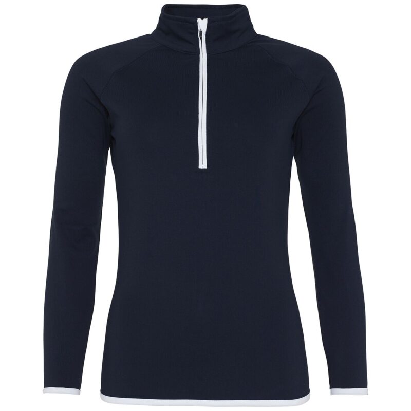 AWDis Ladies Cool Half Zip Sweat Top