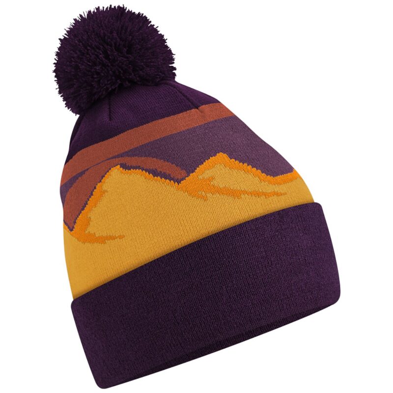 Beechfield Mountain Peaks Pom Pom Beanie