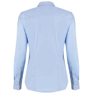 Kustom Kit Ladies Long Sleeve Tailored Stretch Oxford Shirt