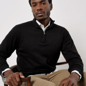 Kustom Kit Regular Fit Arundel 1/4 Zip Sweater