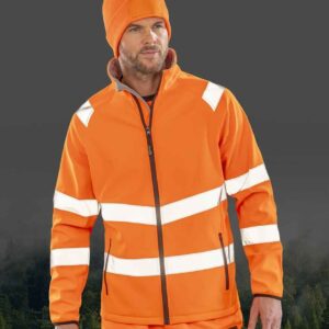 Result Recycled Printable Safety Soft Shell Jacket